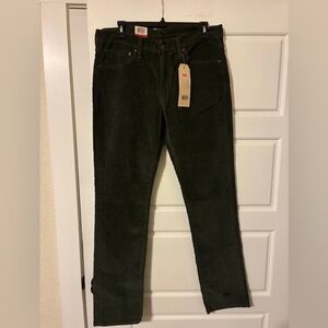 Levi's Men's Dark Green Straight Jeans